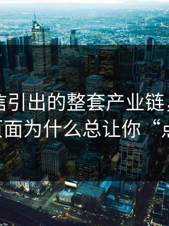 一条短信引出的整套产业链，我才明白这些页面为什么总让你“点下一步”